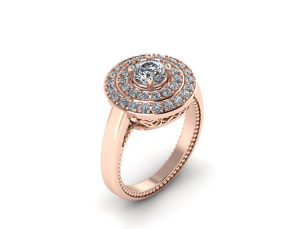 TWIN HALO ELAGANCE DIAMOND RING