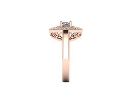 TWIN HALO ELAGANCE DIAMOND RING