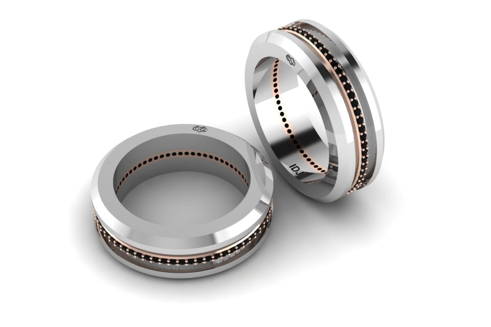 TWO TONE WEDDING BAND