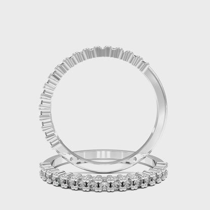 HALF INFINITY DIAMOND WEDDING RING